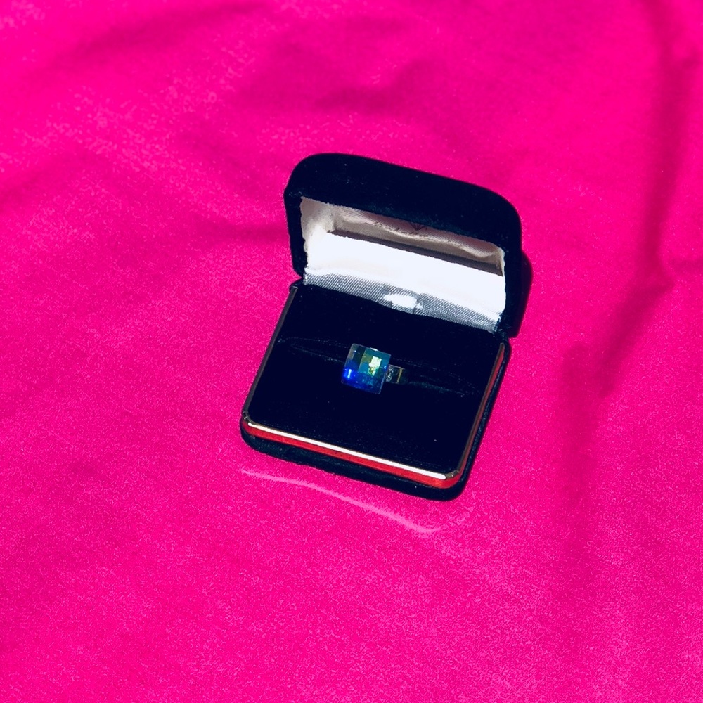Handmade ring- Swarovski crystals.